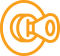 yellow icon of a car key in the ignition